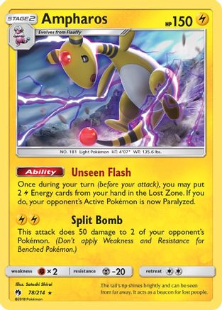 Ampharos (78) [SM - Lost Thunder] Holofoil