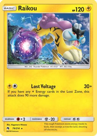 Raikou (79) [SM - Lost Thunder] Reverse Holofoil