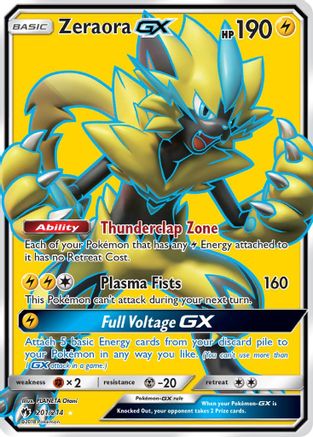 Zeraora GX (Full Art) (201) [SM - Lost Thunder] Holofoil