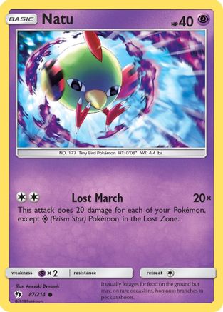 Natu (87) [SM - Lost Thunder] Reverse Holofoil