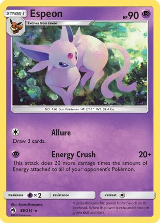 Espeon (89) [SM - Lost Thunder] Reverse Holofoil