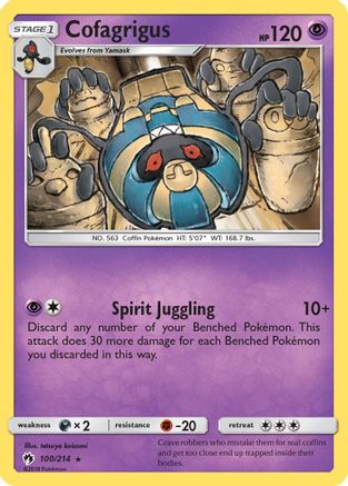 Cofagrigus (100) [SM - Lost Thunder] Reverse Holofoil