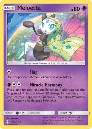 Meloetta (104) [SM - Lost Thunder] Reverse Holofoil