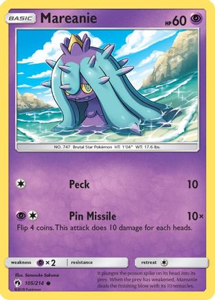 Mareanie (105) (105) [SM - Lost Thunder]