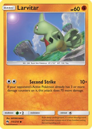 Larvitar (115) (115) [SM - Lost Thunder] Reverse Holofoil