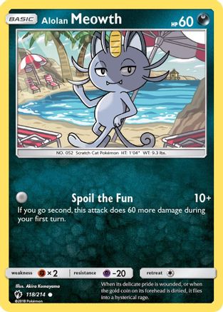 Alolan Meowth (118) [SM - Lost Thunder]