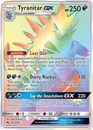 Tyranitar GX (Secret) (223) [SM - Lost Thunder] Holofoil