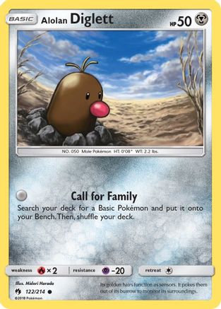 Alolan Diglett (122) [SM - Lost Thunder] Reverse Holofoil