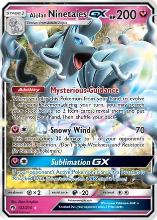 Alolan Ninetales GX (132) [SM - Lost Thunder] Holofoil