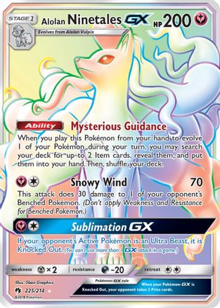 Alolan Ninetales GX (Secret) (225) [SM - Lost Thunder] Holofoil