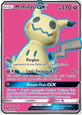 Mimikyu GX (Full Art) (206) [SM - Lost Thunder] Holofoil