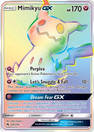 Mimikyu GX (Secret) (226) [SM - Lost Thunder] Holofoil
