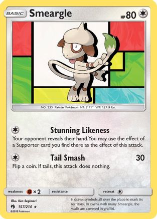 Smeargle (157) [SM - Lost Thunder] Reverse Holofoil