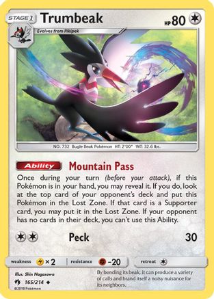 Trumbeak (165) [SM - Lost Thunder] Reverse Holofoil