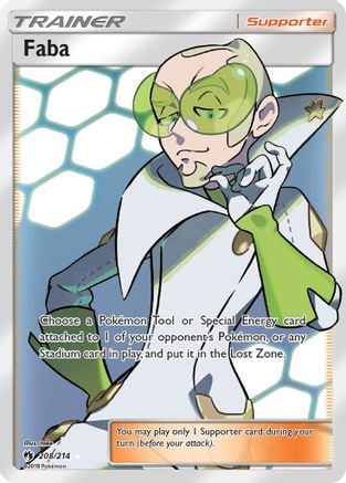Faba (Full Art) (208) [SM - Lost Thunder] Holofoil