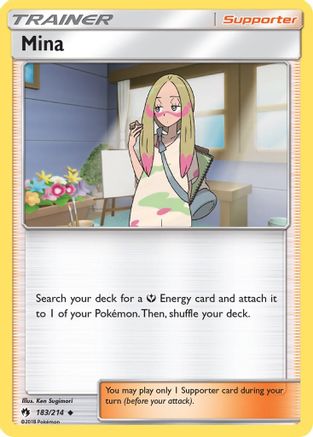 Mina (183) [SM - Lost Thunder] Reverse Holofoil