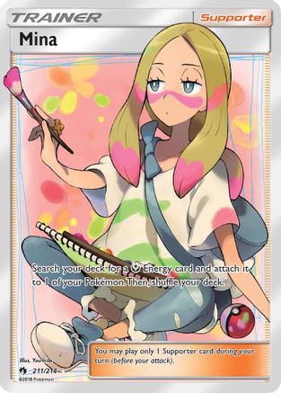 Mina (Full Art) (211) [SM - Lost Thunder] Holofoil
