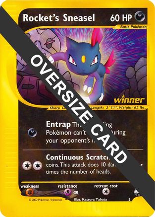 Rocket's Sneasel - 5 (5) [Jumbo Cards]