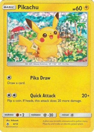Pikachu - 4/12 (4) [McDonald's Promos 2018] Holofoil