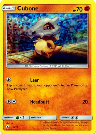 Cubone - 7/12 (7) [McDonald's Promos 2018] Holofoil