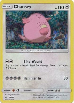Chansey - 10/12 (10) [McDonald's Promos 2018] Holofoil
