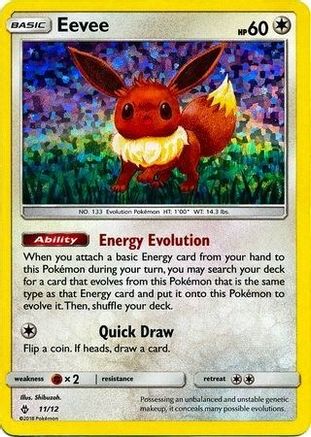 Eevee - 11/12 (11) [McDonald's Promos 2018] Holofoil