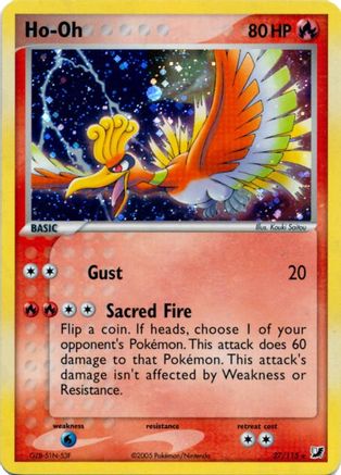 Ho-Oh - 27/115 (Cosmos Holo) (27) [Deck Exclusives] Holofoil