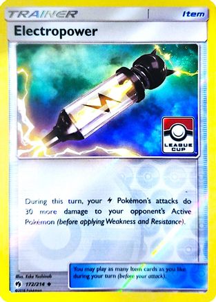 Electropower - 172/214 (League Cup) (172) [League & Championship Cards] Reverse Holofoil