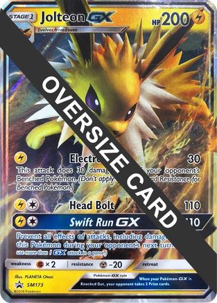 Jolteon GX - SM173 (SM Black Star Promo) (SM173) [Jumbo Cards] Holofoil