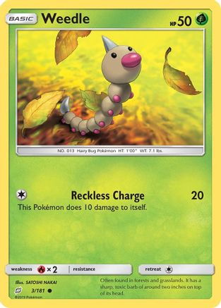 Weedle (3) (3) [SM - Team Up] Reverse Holofoil