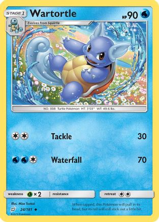 Wartortle (24) [SM - Team Up] Reverse Holofoil