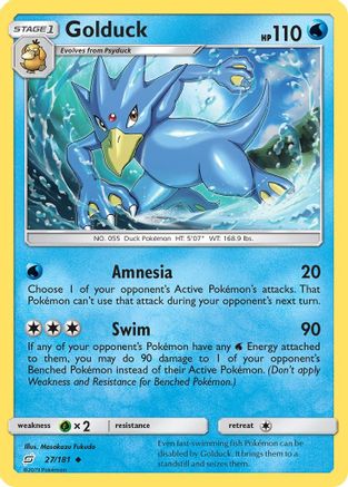 Golduck (27) [SM - Team Up] Reverse Holofoil