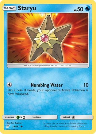 Staryu (28) [SM - Team Up] Reverse Holofoil