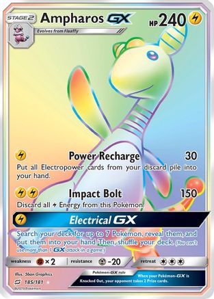 Ampharos GX (Secret) (185) [SM - Team Up] Holofoil