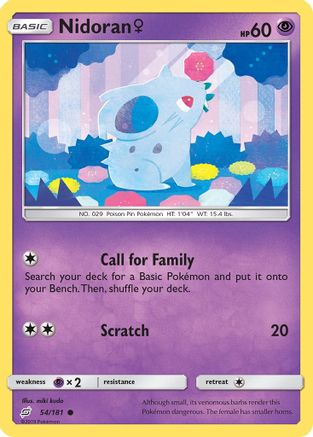 Nidoran F (54) [SM - Team Up] Reverse Holofoil