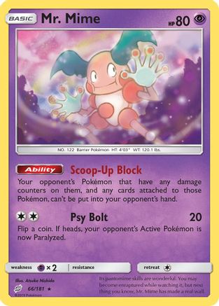 Mr. Mime (66) [SM - Team Up] Reverse Holofoil