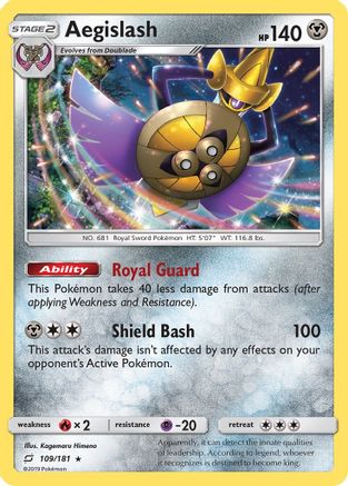 Aegislash (109) [SM - Team Up] Holofoil