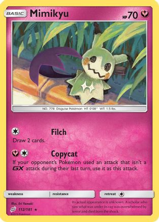 Mimikyu (112) [SM - Team Up] Reverse Holofoil