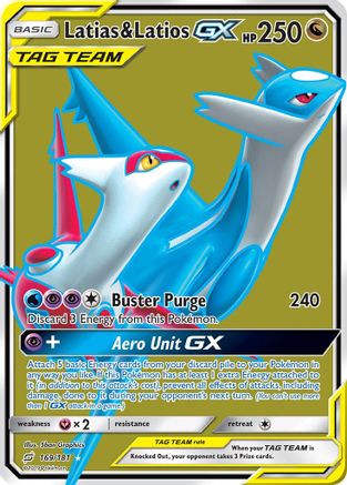 Latias & Latios GX (Full Art) (169) [SM - Team Up] Holofoil