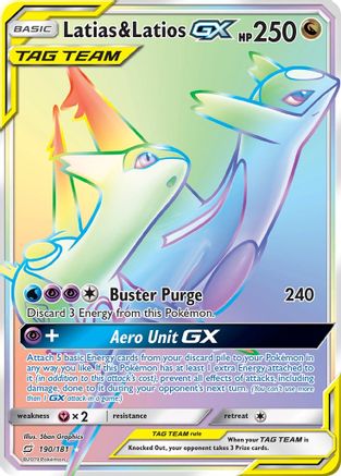 Latias & Latios GX (Secret) (190) [SM - Team Up] Holofoil