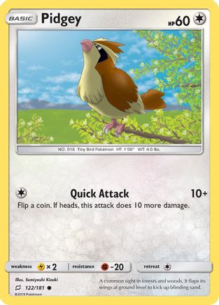 Pidgey (122) (122) [SM - Team Up] Reverse Holofoil
