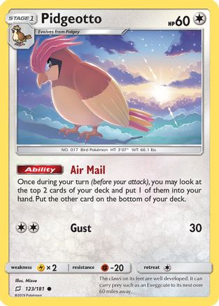 Pidgeotto (123) [SM - Team Up]