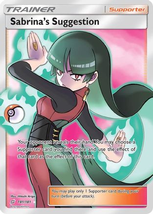Sabrina's Suggestion (Full Art) (181) [SM - Team Up] Holofoil
