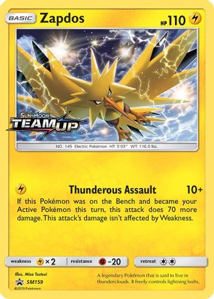 Zapdos - SM159 (Prerelease) (SM159) [SM Promos] Holofoil