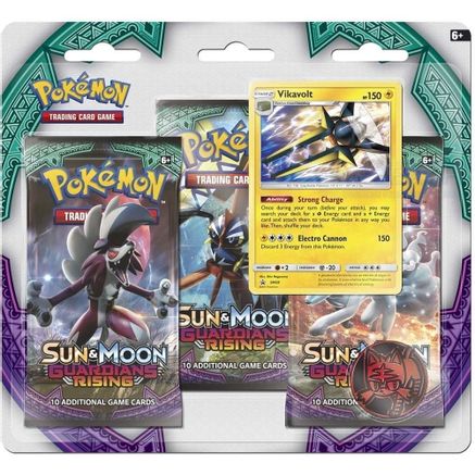 Pokemon Guardians Rising 3 Pack Blister [Vikavolt]