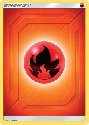 Fire Energy (2019 Unnumbered) () [SM - Team Up] Reverse Holofoil