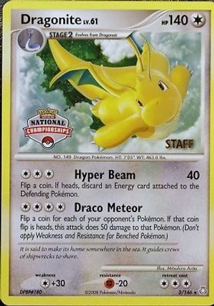Dragonite - 2/146 (National Championships) [Staff] (2) [League & Championship Cards]