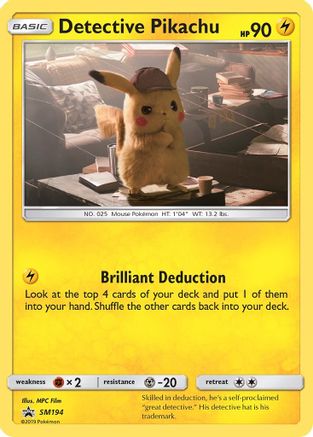 Detective Pikachu - SM194 (SM194) [SM Promos] Holofoil