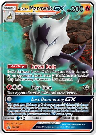 Alolan Marowak GX - SM187 (SM187) [SM Promos] Holofoil