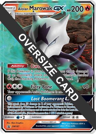 Alolan Marowak GX - SM187 (SM187) [Jumbo Cards] Holofoil